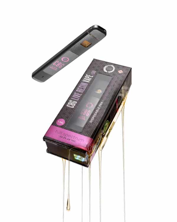 CBG Live Resin Vape, solo drip shot