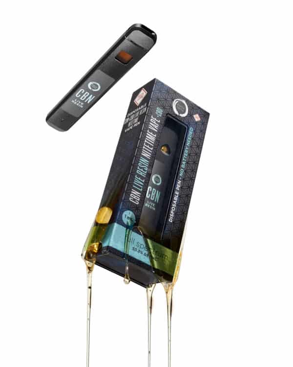 CBN Live Resin Vape, solo drip shot