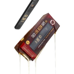 THCV & CBD Live Resin Vape, solo drip shot, for ecommerce, white background